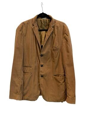 Massimo Alba beige cotton corduroy blazer One Size